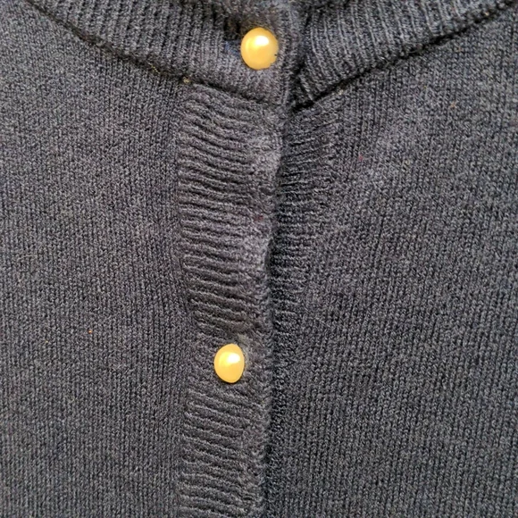 Carolyn Taylor dark blue cardigan sweater - Picture 3 of 8